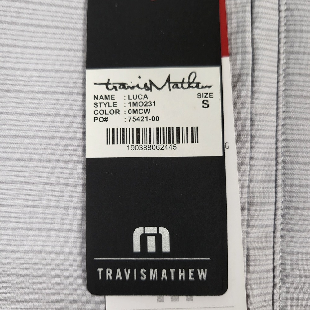 TravisMathew Luca Quarter Zip Mens S Grey New Pullover 1MO231 Golf Performance - Picture 4 of 14